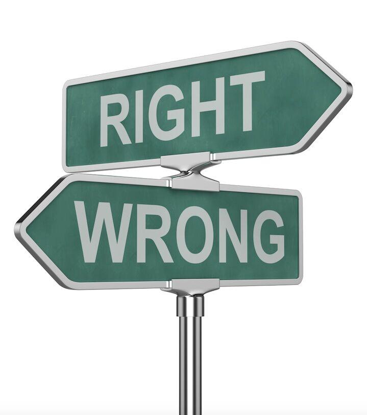 right and wrong ethics