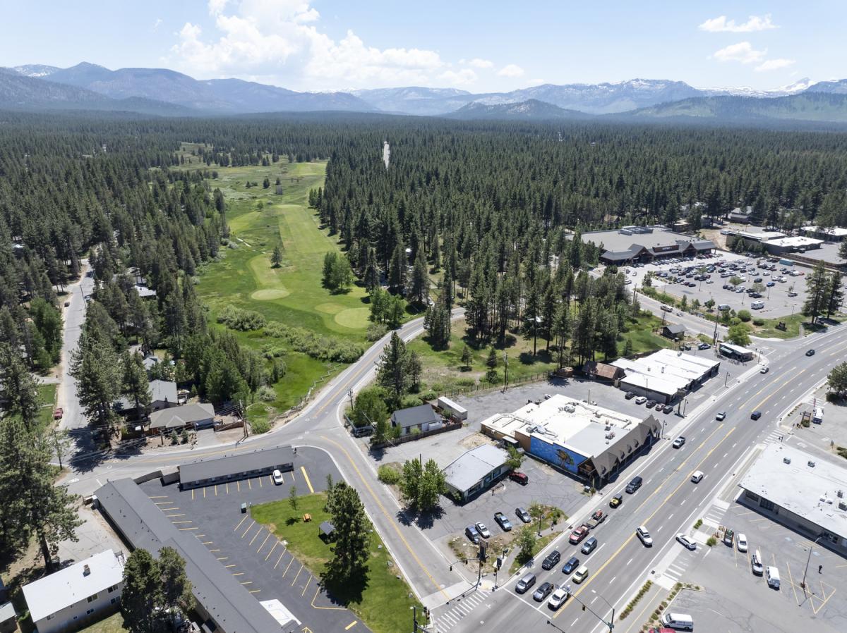 Aerial view of South Lake Tahoe